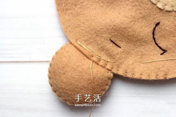 不織布新年小熊制作 超萌小熊布偶DIY圖解 -  itrip.net.cn