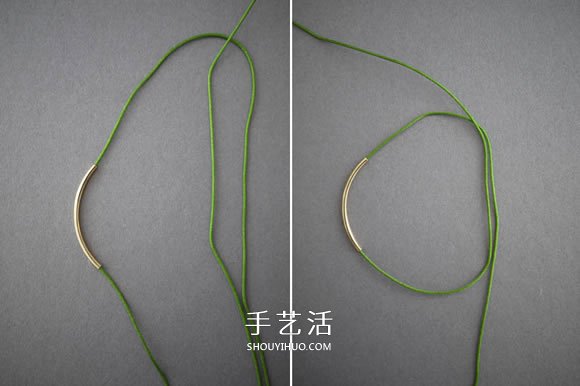 簡單又好看手鏈編法 金色管珠手鏈編織圖解 -  itrip.net.cn