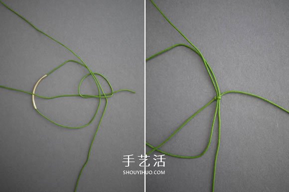 簡單又好看手鏈編法 金色管珠手鏈編織圖解 -  itrip.net.cn