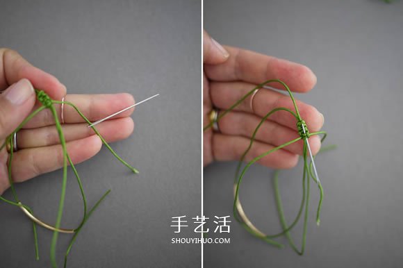 簡單又好看手鏈編法 金色管珠手鏈編織圖解 -  itrip.net.cn