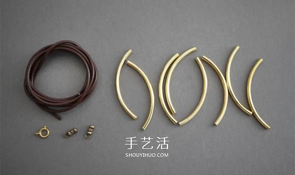 管珠皮繩手鏈編織圖解 時尚穩(wěn)重手鏈的編法 -  itrip.net.cn