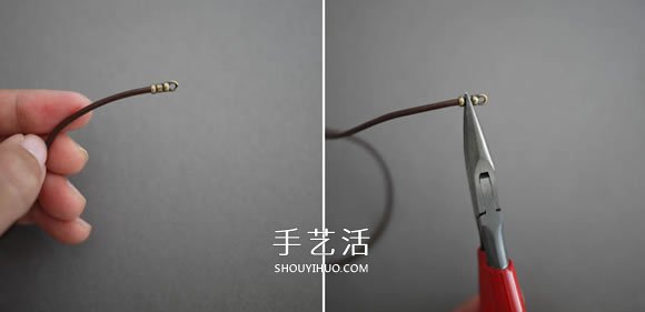 管珠皮繩手鏈編織圖解 時尚穩(wěn)重手鏈的編法 -  itrip.net.cn