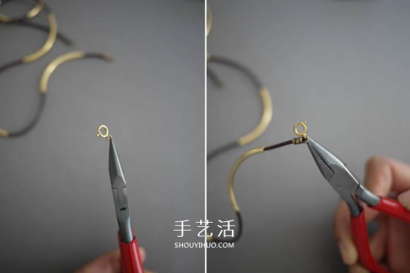 管珠皮繩手鏈編織圖解 時尚穩(wěn)重手鏈的編法 -  itrip.net.cn