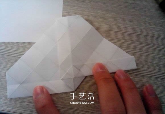 八瓣川崎玫瑰折法圖解 折紙八瓣川崎玫瑰花 -  itrip.net.cn