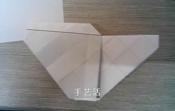 八瓣川崎玫瑰折法圖解 折紙八瓣川崎玫瑰花 -  itrip.net.cn