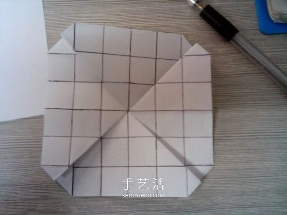 八瓣川崎玫瑰折法圖解 折紙八瓣川崎玫瑰花 -  itrip.net.cn