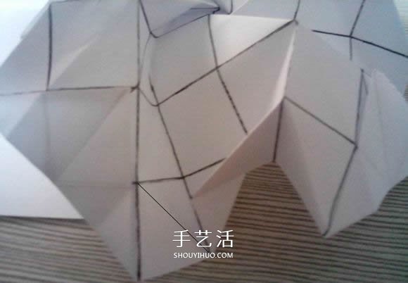 八瓣川崎玫瑰折法圖解 折紙八瓣川崎玫瑰花 -  itrip.net.cn