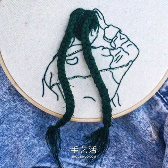 3D立體感的刺繡作品 精美的手工刺繡發(fā)型 -  itrip.net.cn
