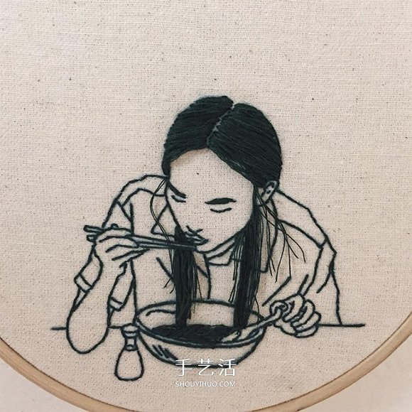 3D立體感的刺繡作品 精美的手工刺繡發(fā)型 -  itrip.net.cn