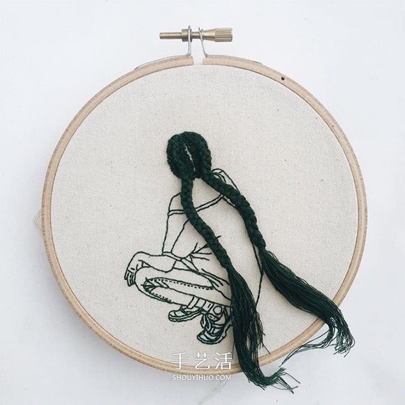 3D立體感的刺繡作品 精美的手工刺繡發(fā)型 -  itrip.net.cn