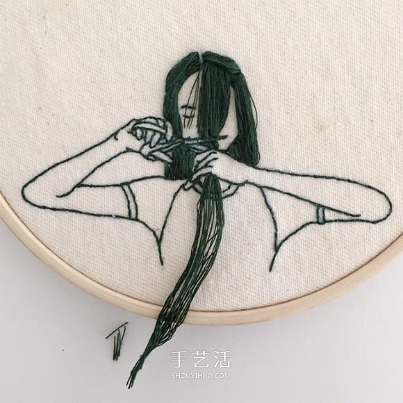 3D立體感的刺繡作品 精美的手工刺繡發(fā)型 -  itrip.net.cn