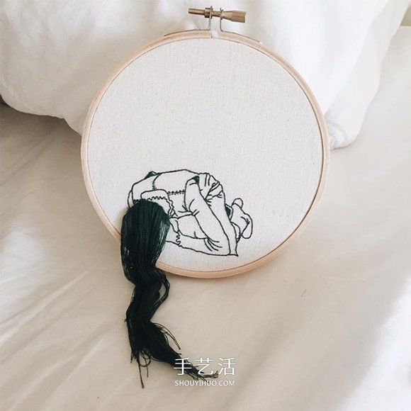 3D立體感的刺繡作品 精美的手工刺繡發(fā)型 -  itrip.net.cn