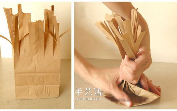 牛皮紙袋做立體大樹 幼兒園大樹的制作方法 -  itrip.net.cn