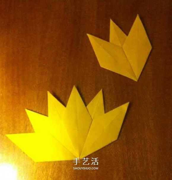 幼兒楓葉的折紙方法 簡單折疊楓葉圖解教程 -  itrip.net.cn