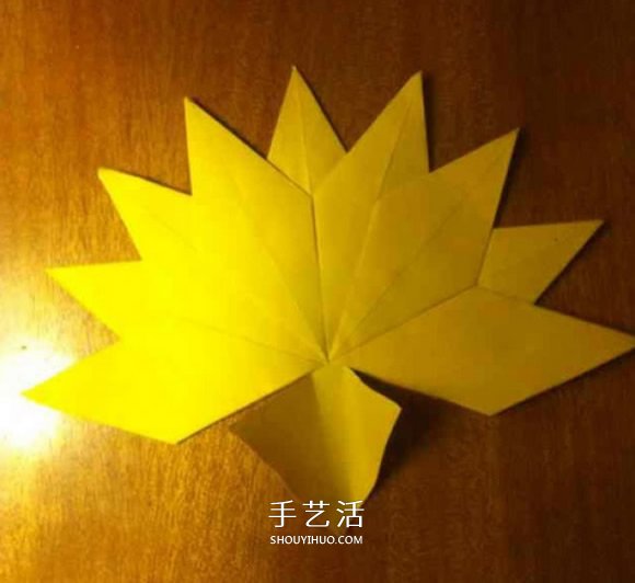 幼兒楓葉的折紙方法 簡單折疊楓葉圖解教程 -  itrip.net.cn