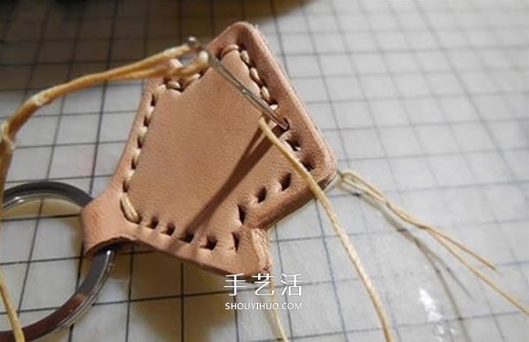 自制皮革鑰匙扣的方法 皮革手工制作鑰匙扣 -  itrip.net.cn