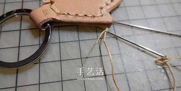 自制皮革鑰匙扣的方法 皮革手工制作鑰匙扣 -  itrip.net.cn