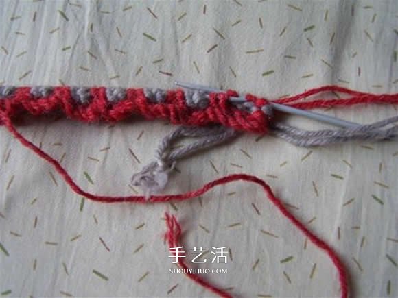 棒針編織拖鞋的步驟圖 毛線拖鞋的編織方法圖解 -  itrip.net.cn
