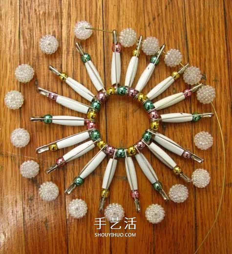 DIY串珠花籃的方法圖解 別針串珠花籃的做法 -  itrip.net.cn