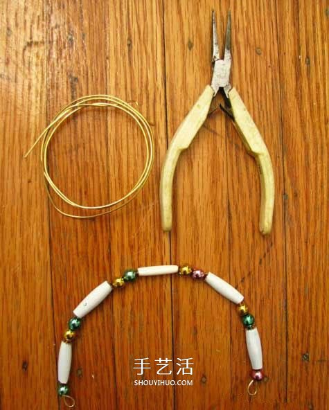 DIY串珠花籃的方法圖解 別針串珠花籃的做法 -  itrip.net.cn