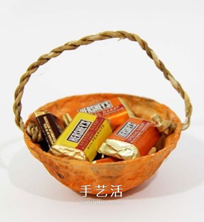 一次性塑料碗廢物利用 手工制作漂亮禮物籃子 -  itrip.net.cn