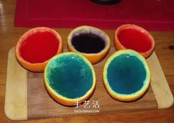 橘子皮手工制作可愛果凍西瓜的方法圖解教程 -  itrip.net.cn