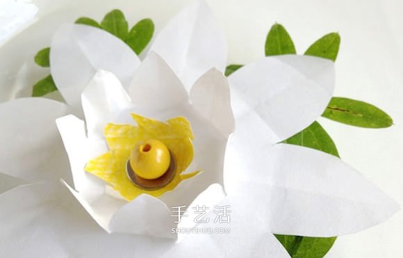 水中綻放的荷花制作 漂亮紙荷花的做法圖解 -  itrip.net.cn