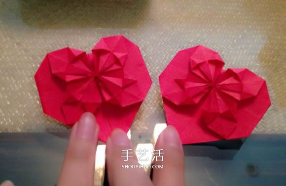 心花怒放愛(ài)心的折法 折紙心花怒放圖解教程 -  itrip.net.cn