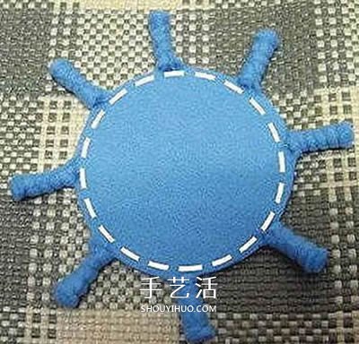 不織布可愛章魚的做法 布藝手工制作章魚玩偶 -  itrip.net.cn