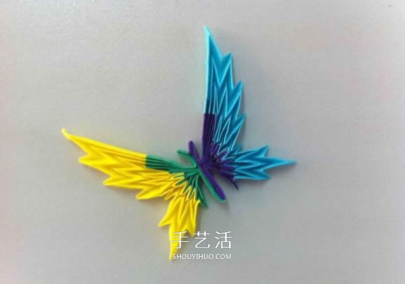 蛇腹蝴蝶的折法圖解 折紙美麗蝴蝶的方法教程 -  itrip.net.cn
