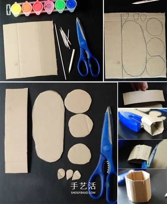幼兒園仙人掌手工制作 瓦楞紙仙人掌的做法 -  itrip.net.cn
