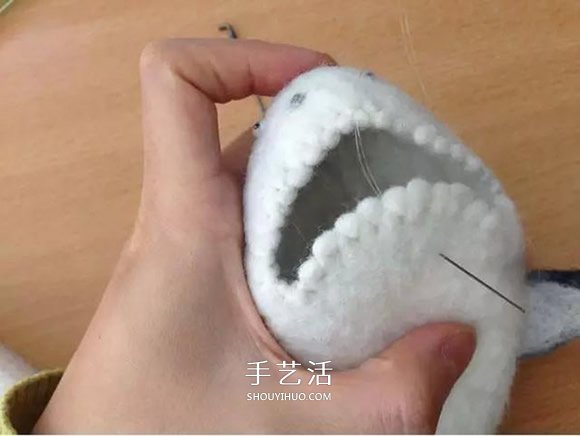 羊毛氈鯊魚鑰匙包DIY 羊毛氈鑰匙包的制作方法 -  itrip.net.cn