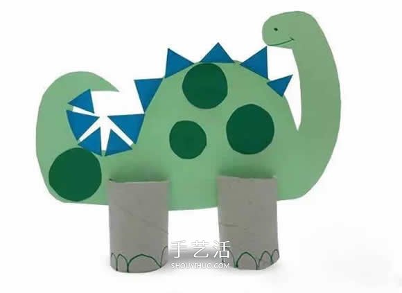 幼兒手工制作恐龍教程 卷紙筒做恐龍的方法 -  itrip.net.cn
