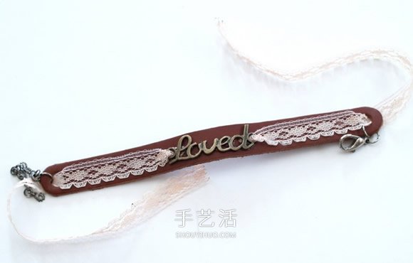 淑女風(fēng)皮革手環(huán)的做法 自制好看皮手環(huán)DIY教程 -  itrip.net.cn