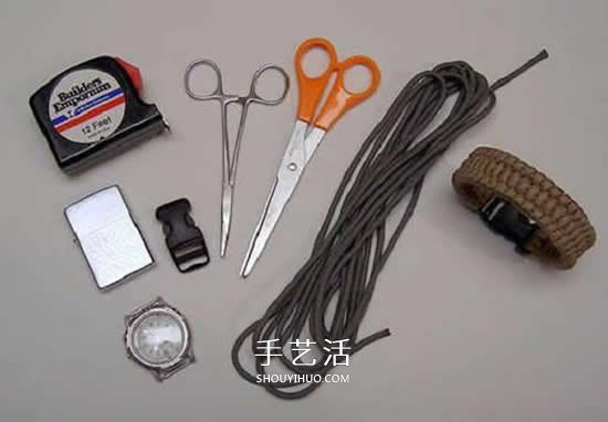 傘繩表帶的編織方法 用傘繩編織表帶的圖解 -  itrip.net.cn