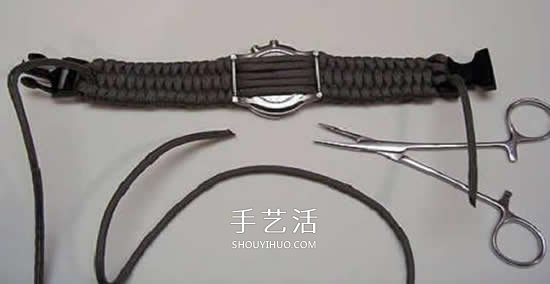 傘繩表帶的編織方法 用傘繩編織表帶的圖解 -  itrip.net.cn