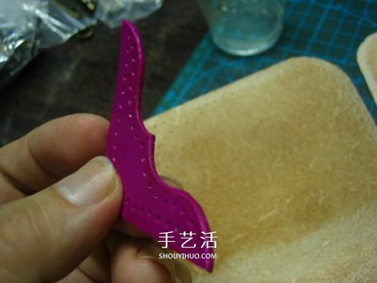 Redmoon皮革卡包制作 自制女用皮革鑰匙包教程 -  itrip.net.cn