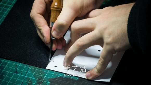皮卡包制作方法圖解 自制皮革卡包帶圖紙 -  itrip.net.cn