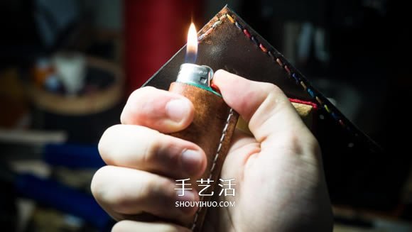 皮卡包制作方法圖解 自制皮革卡包帶圖紙 -  itrip.net.cn