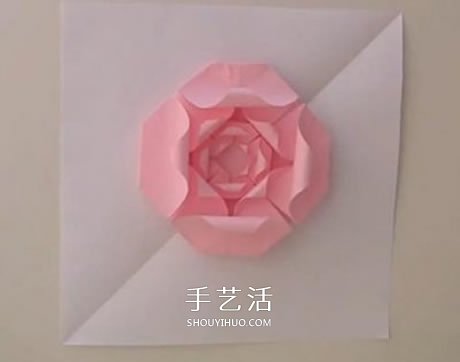 扁平玫瑰花的折法圖解 組合式平玫瑰折紙教程 -  itrip.net.cn