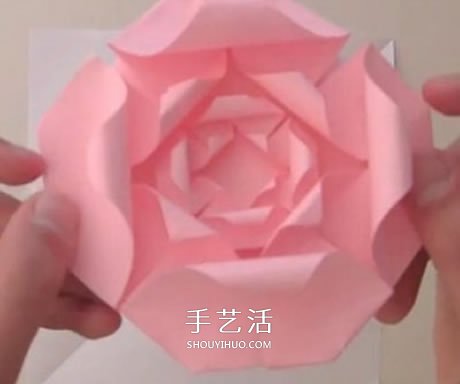 扁平玫瑰花的折法圖解 組合式平玫瑰折紙教程 -  itrip.net.cn