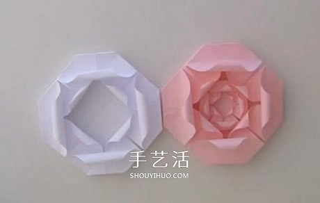 扁平玫瑰花的折法圖解 組合式平玫瑰折紙教程 -  itrip.net.cn
