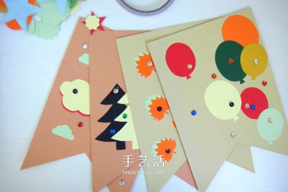 幼兒園教室彩旗制作 自制裝飾掛旗的方法教程 -  itrip.net.cn