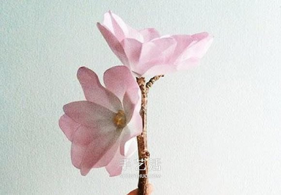 教師節(jié)木蘭花的制作 紙木蘭花的做法圖解 -  itrip.net.cn