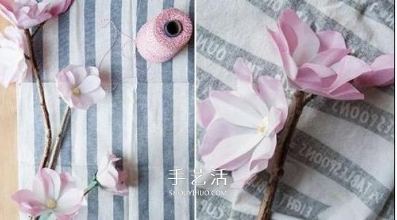 教師節(jié)木蘭花的制作 紙木蘭花的做法圖解 -  itrip.net.cn