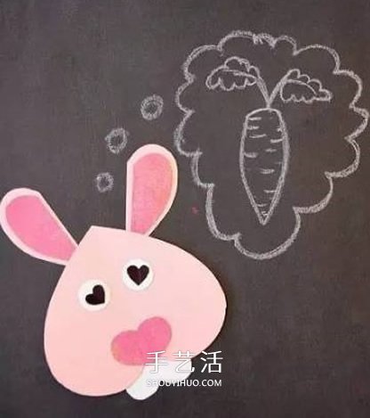 愛心卡紙拼貼小動物 卡紙小動物的做法大全 -  itrip.net.cn