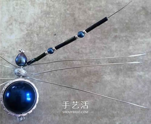 手工串珠蜘蛛的做法 串珠蜘蛛工藝品DIY制作 -  itrip.net.cn