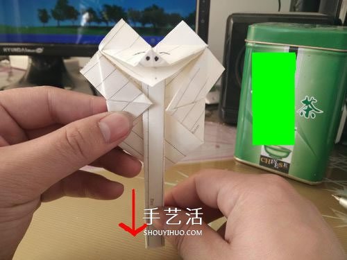 會動的小豬折紙圖解 可以動的小豬折法步驟 -  itrip.net.cn