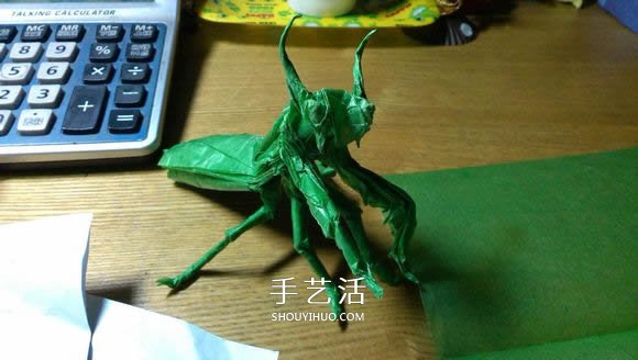 立體螳螂的折法圖解 折紙小螳螂的詳細(xì)步驟 -  itrip.net.cn