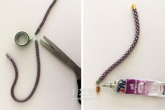 粗尼龍繩制作手鏈的方法 自制尼龍繩手鏈圖解 -  itrip.net.cn